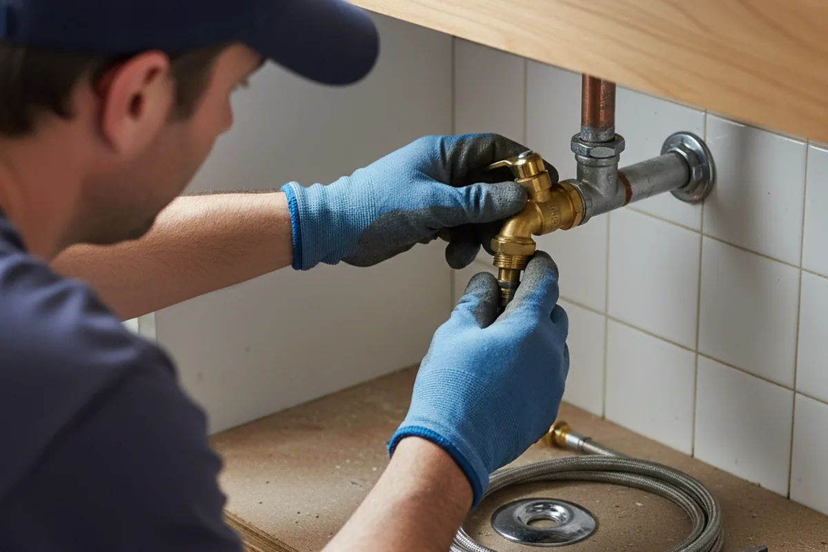 Shutoff valve and fitting work during Emergency Plumbing in Varnell